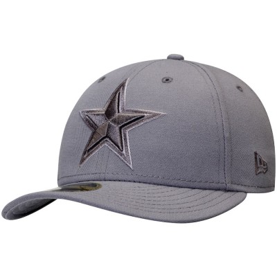 Men's Dallas Cowboys New Era Graphite Tonal Low Profile 59FIFTY Fitted Hat 2524443